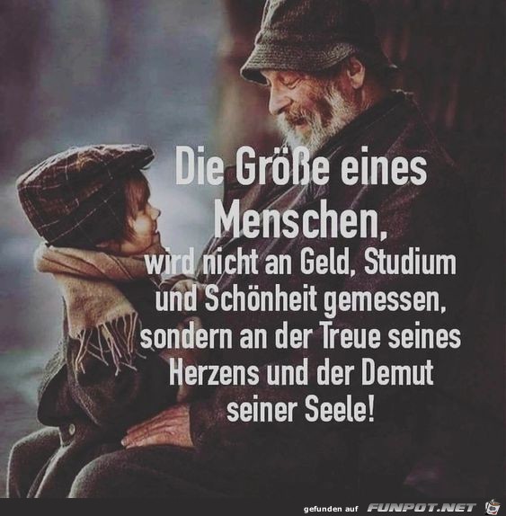 Die Gre eines Menschen