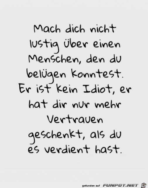 Genau so ist es