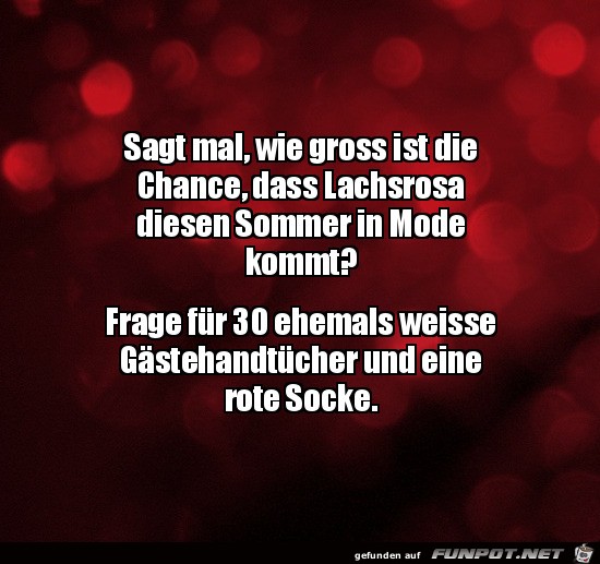 Chance ist gering