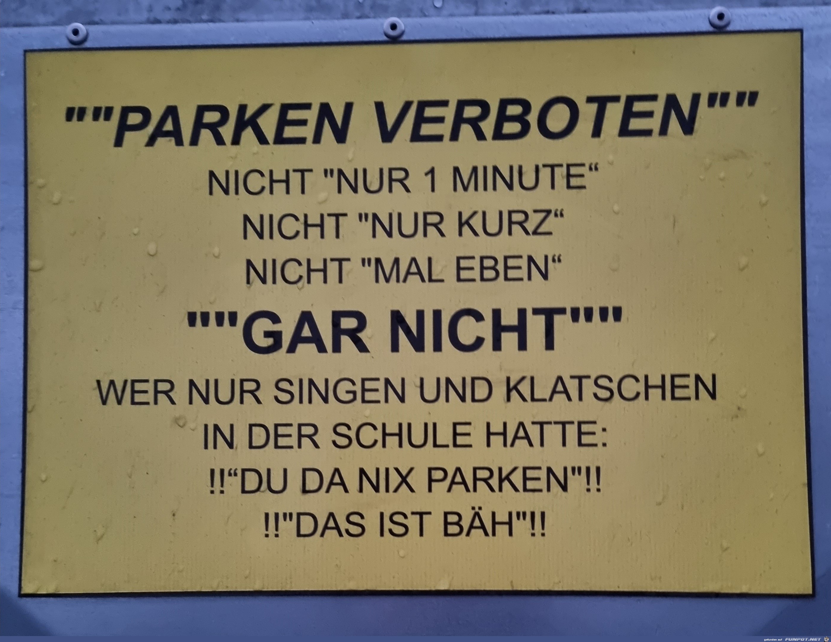 Parken verboten