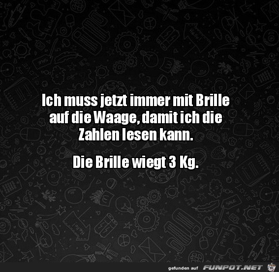 Schwere Brille