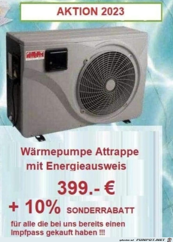 Wrmepumpen-Attrappe