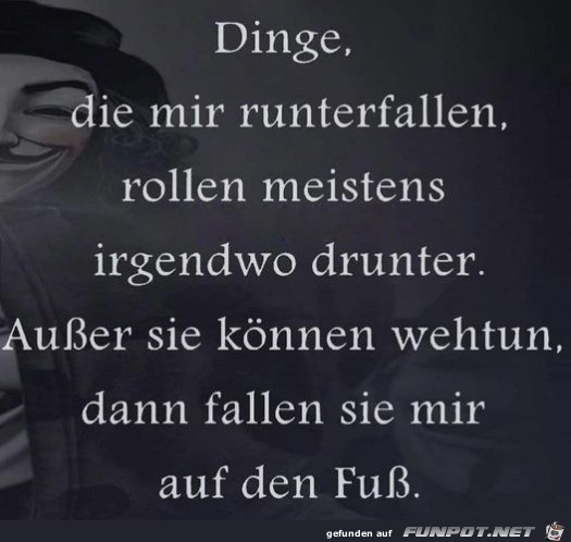 Dinge, die runterfallen