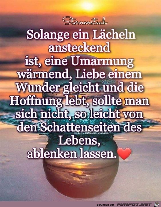 So lange ein lcheln ansteckend ist