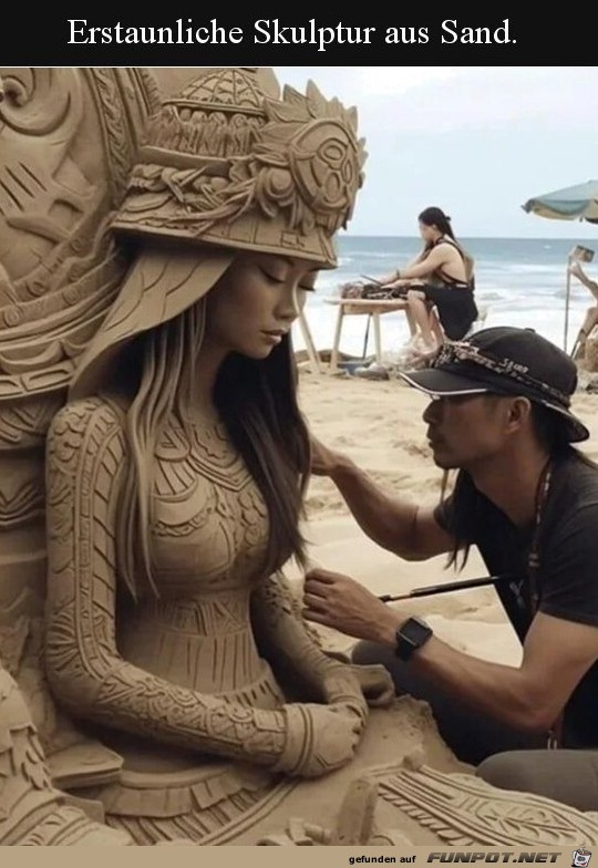 Skulptur aus Sand