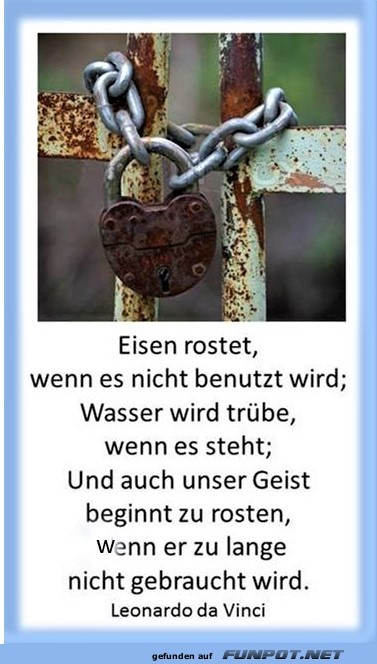 Eisen rostet Eisen rostet