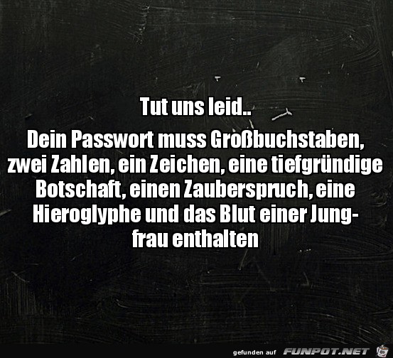 Dein Passwort