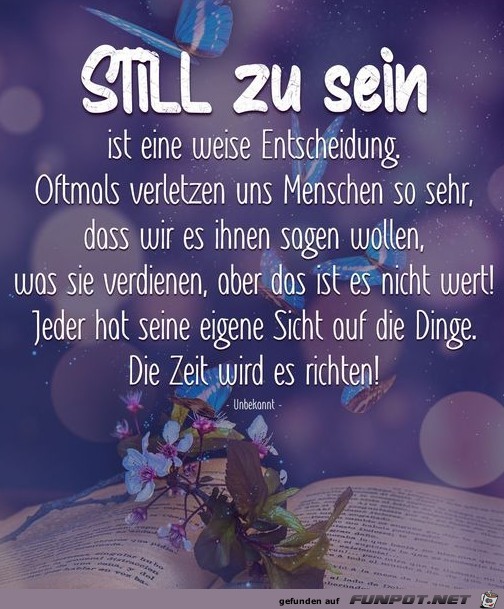 Still zu sein