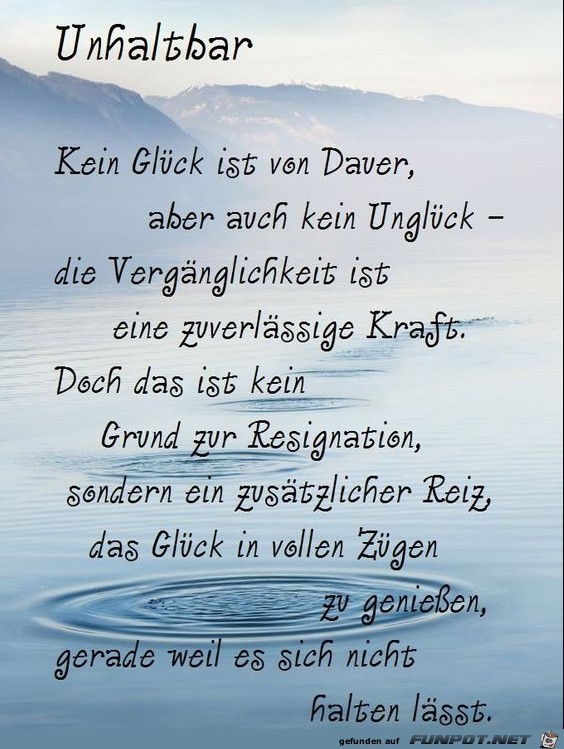 Kein Glck ist von Dauer