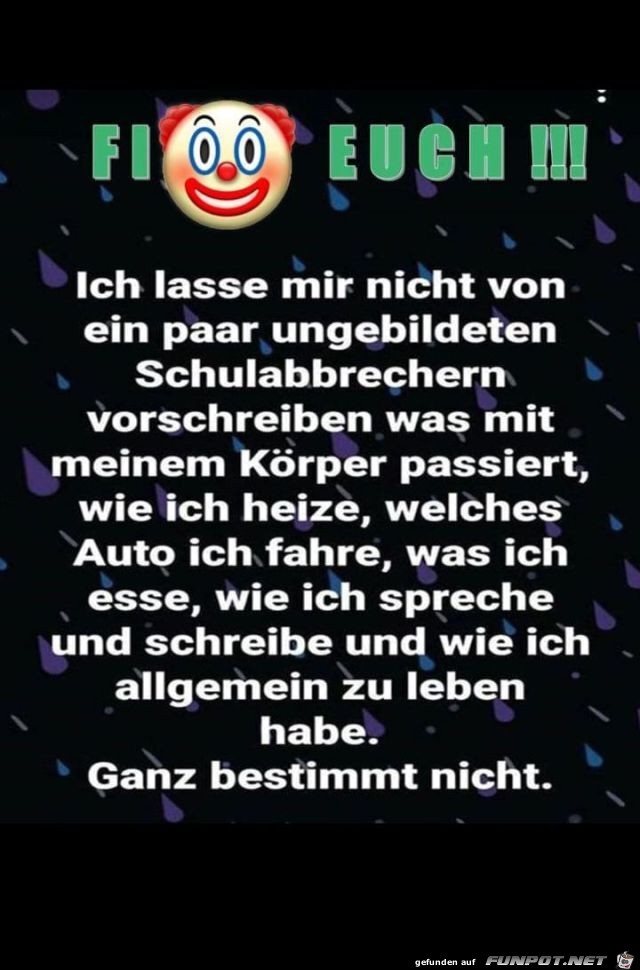 Ganz bestimmt nicht