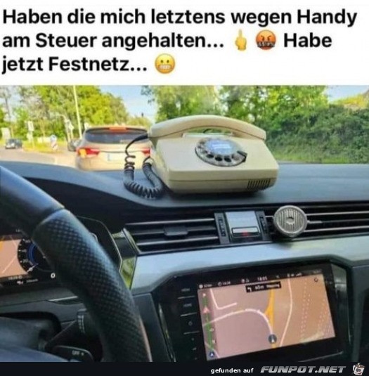 Habe jetzt Festnetz im Auto