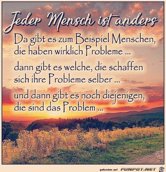 Jeder Mensch ist anders