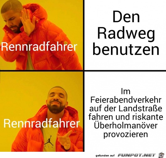 Rennradfahrer eben