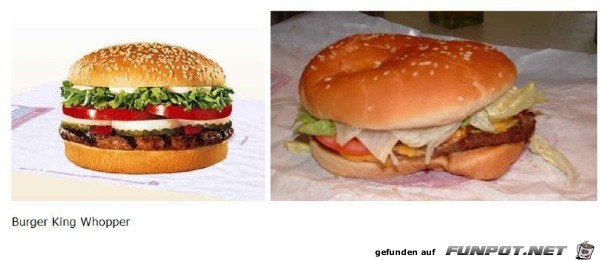 Werbung Fastfood vs Realitaet 8