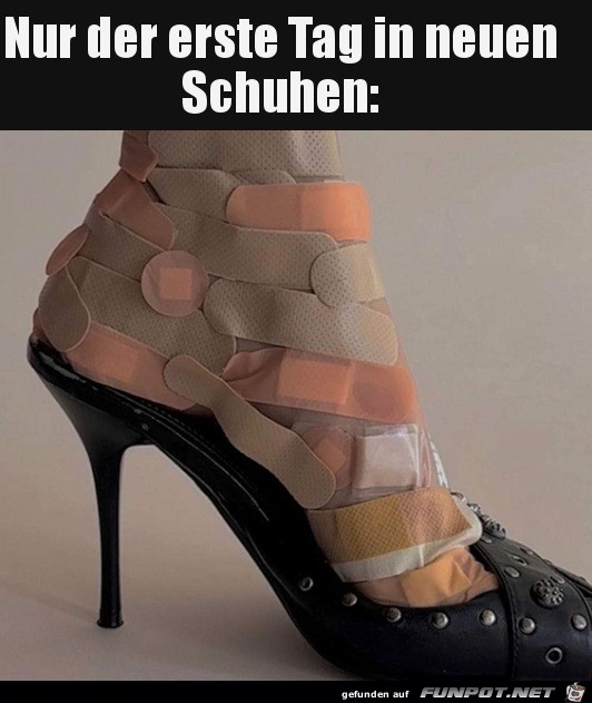 Neue Schuhe knnen weh tun