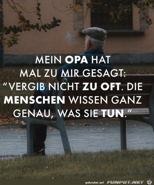 Schlauer Opa