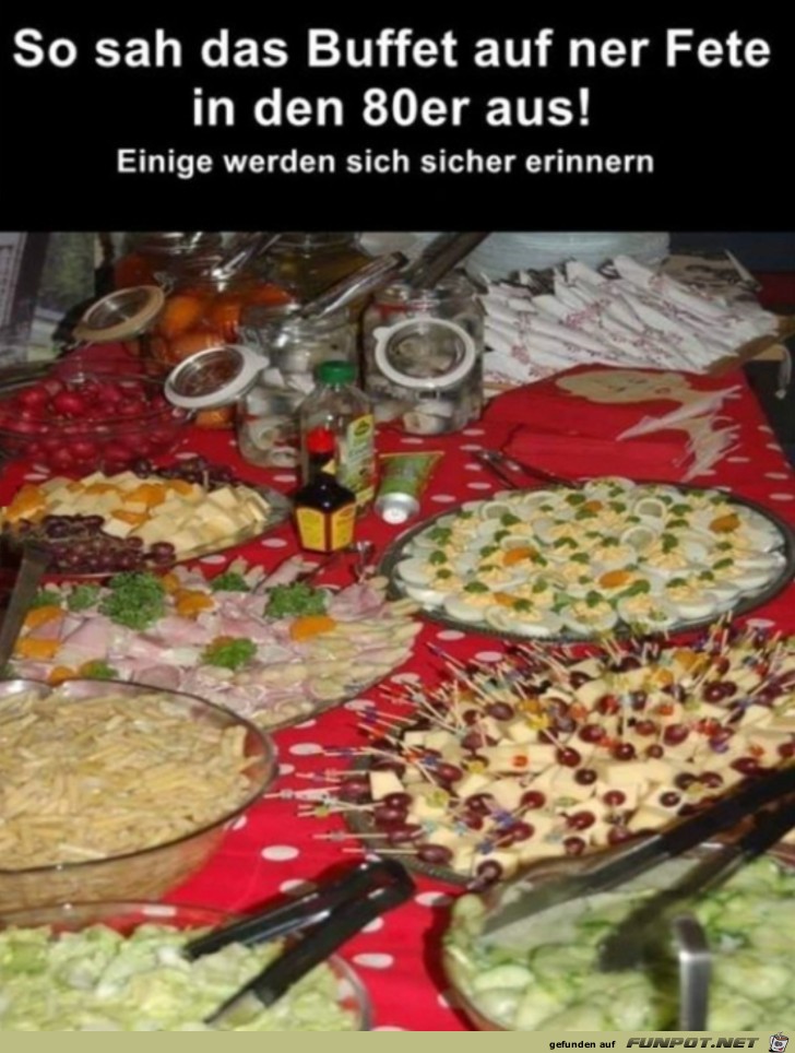 Buffet der 80er