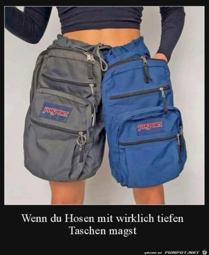 Extra groe Taschen