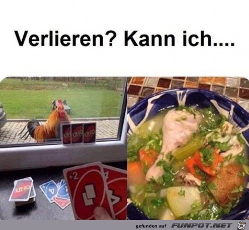 Verlieren kann er nicht