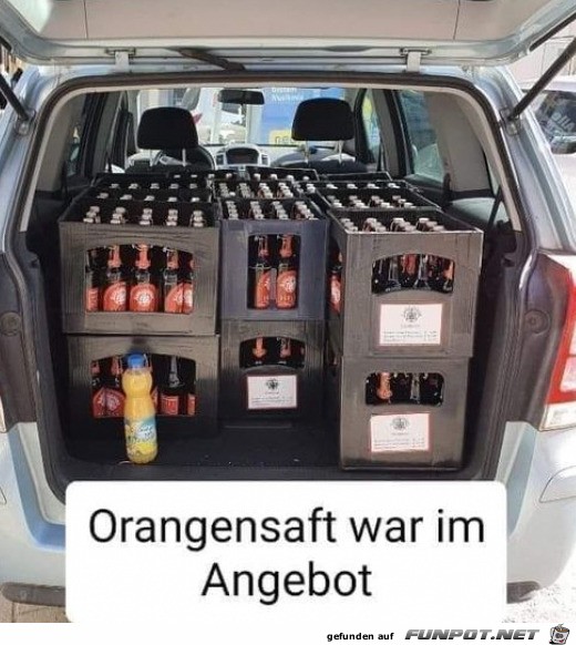 O-Saft war im Angebot