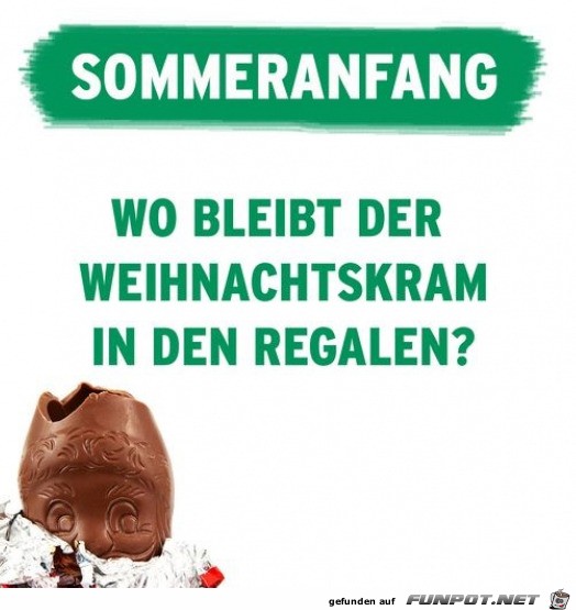 Wo bleibt der Weihnachtskram?