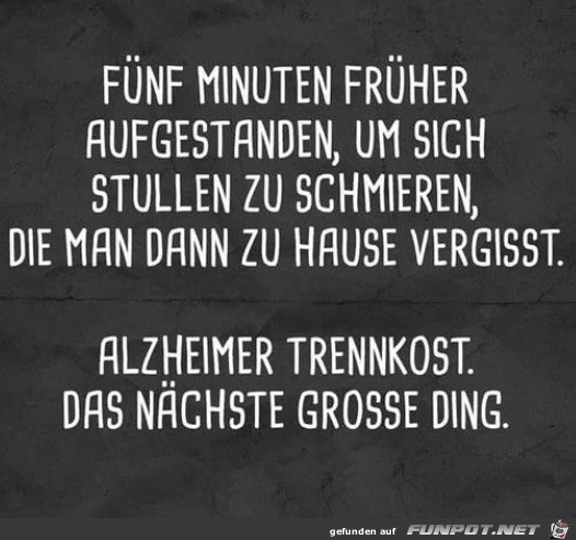 Alzheimer Trennkost