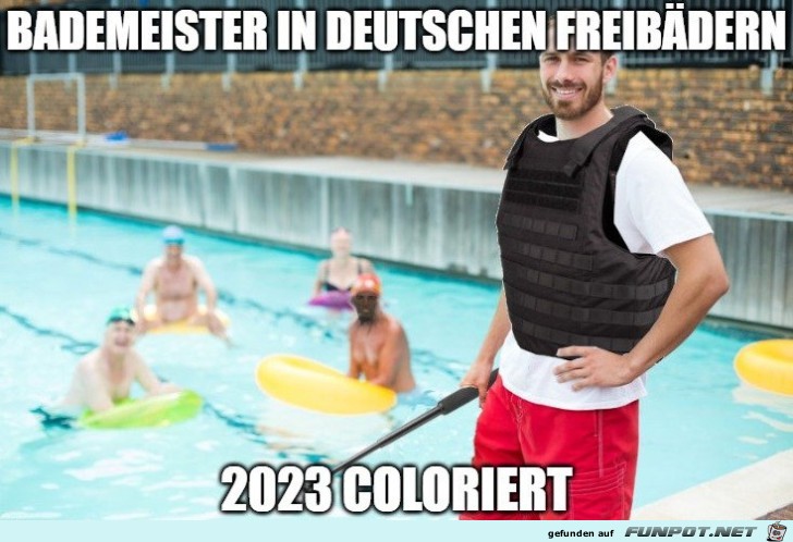 Bademeister im Freibad