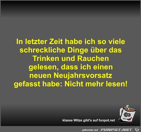 In letzter Zeit habe ich so viele schreckliche Dinge über... In letzter Zeit habe ich so viele schreckliche Dinge über...
