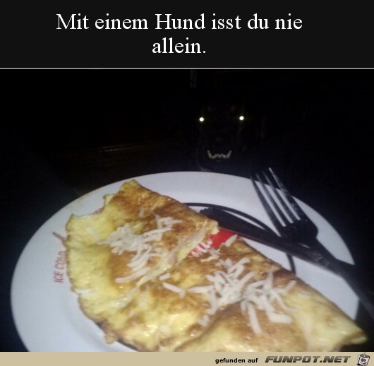 Alleine essen ist nicht