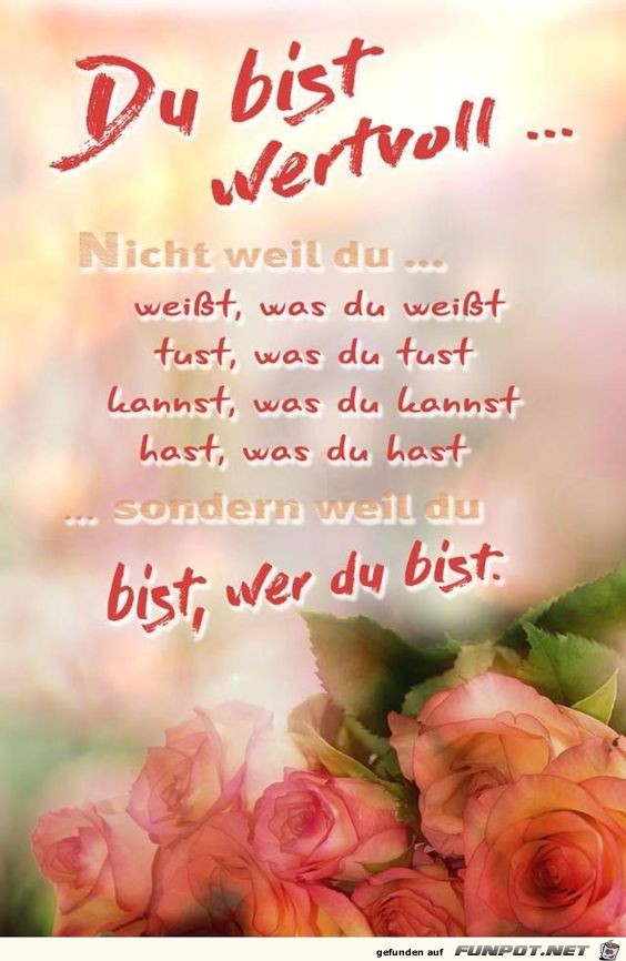 Du bist wertvoll Du bist wertvoll