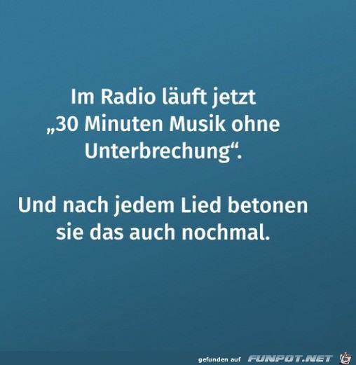 Immer im Radio