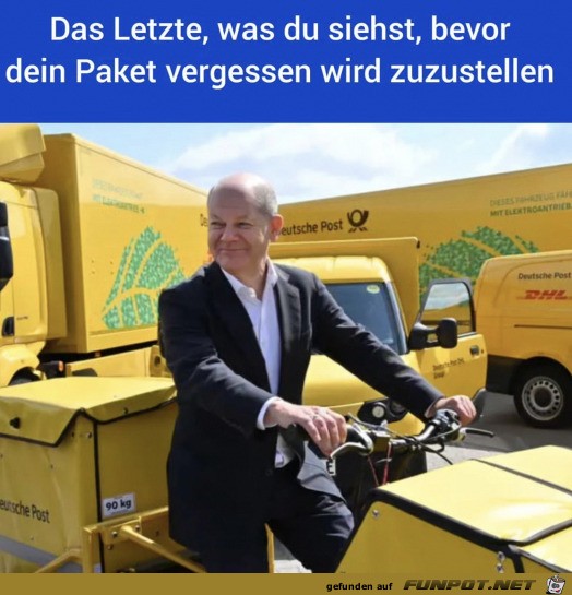 Paket vergessen auszuliefern