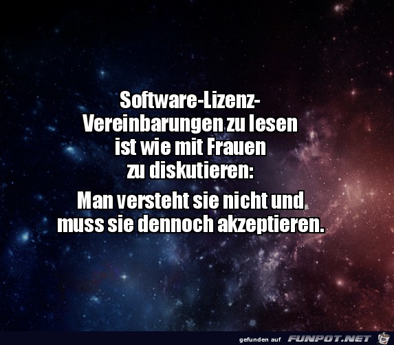 Man muss sie akzeptieren Man muss sie akzeptieren