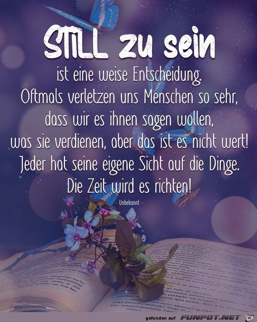 Still zu sein Still zu sein