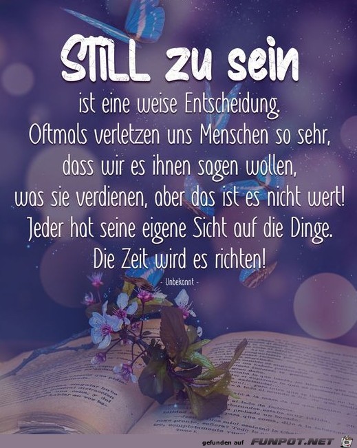 Still zu sein