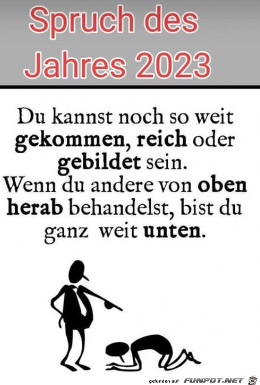 Spruch des Jahres