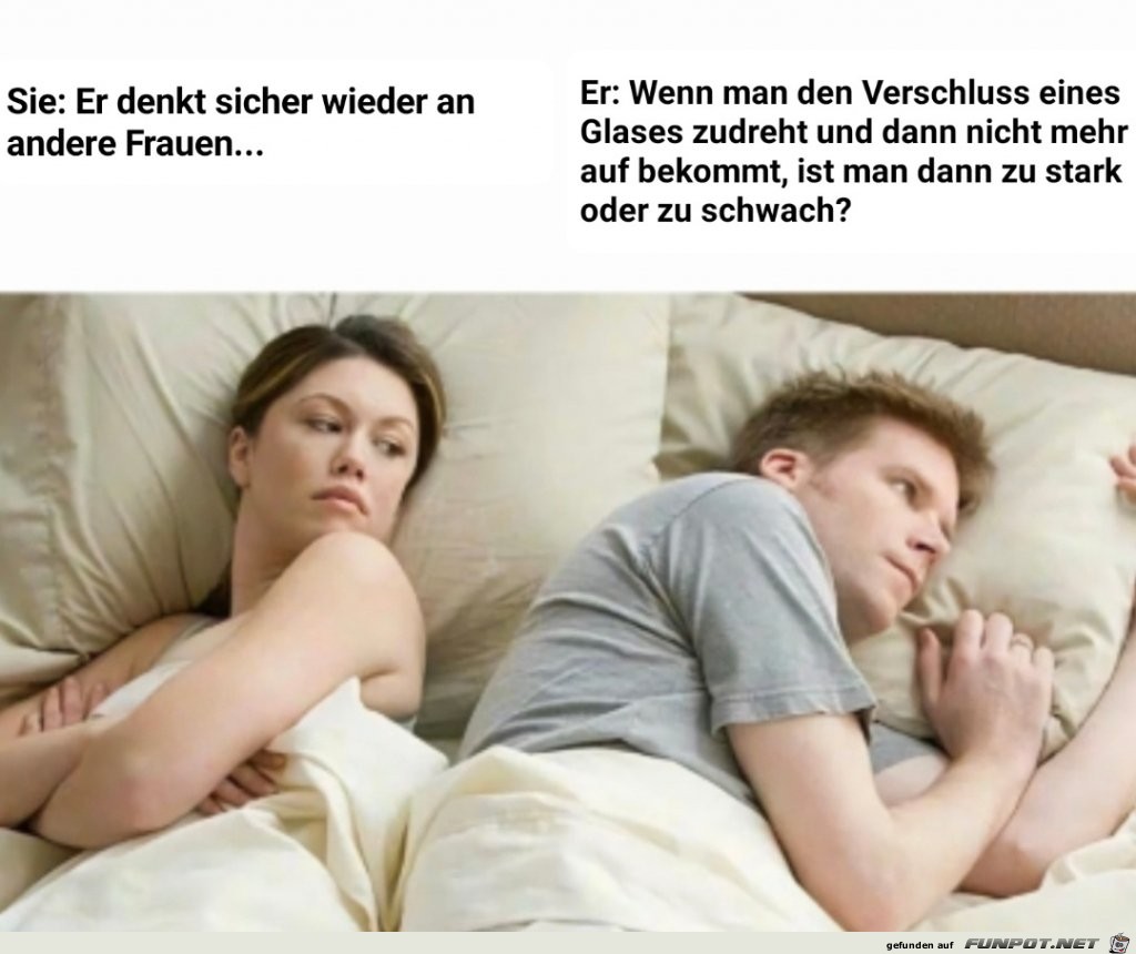 Er denkt alles mgliche