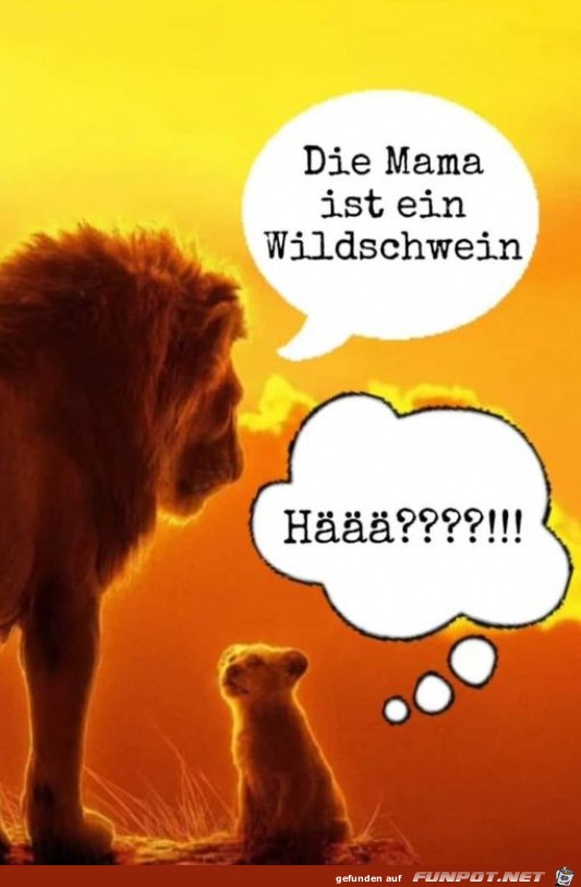 Mama ist ein Wildschwein