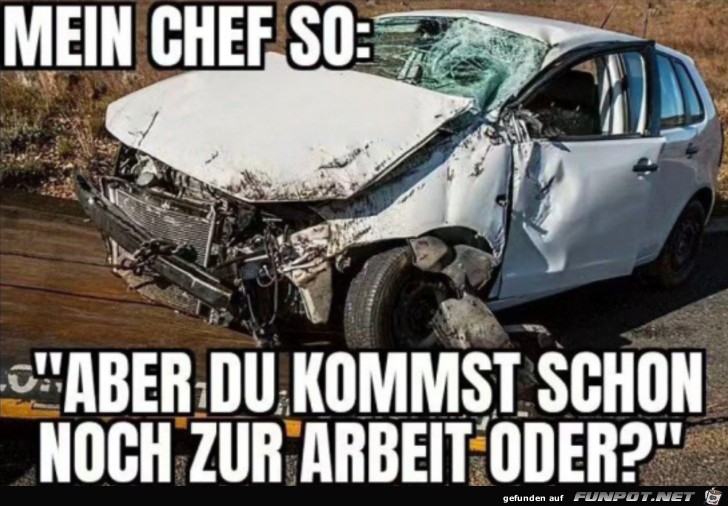 Klar komm ich zur Arbeit