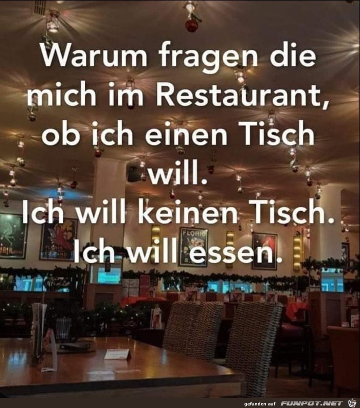 Ich will essen