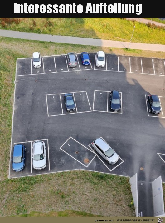 Lustiger Parkplatz