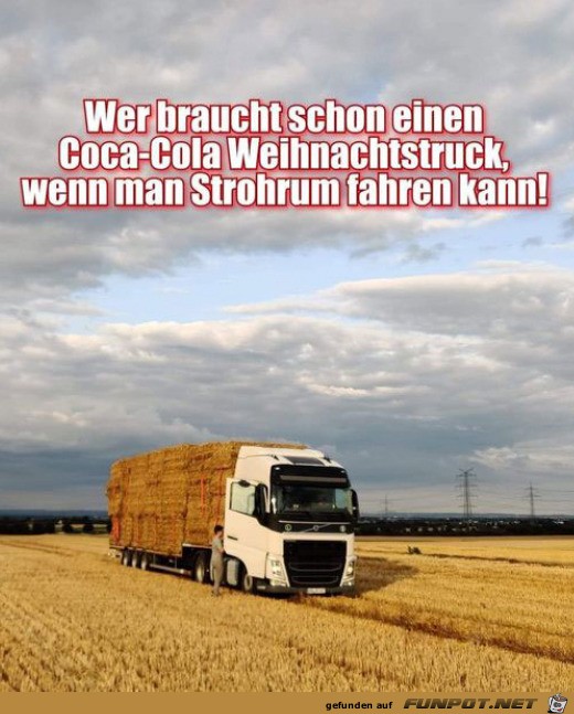 Strohrum fahren