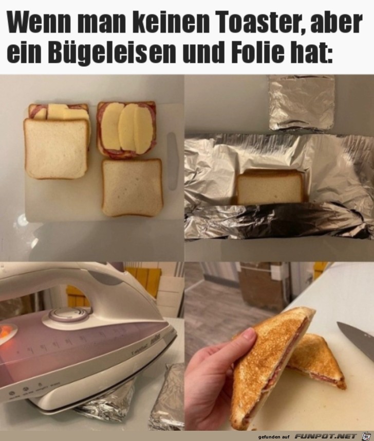 So kann man auch etwas toasten