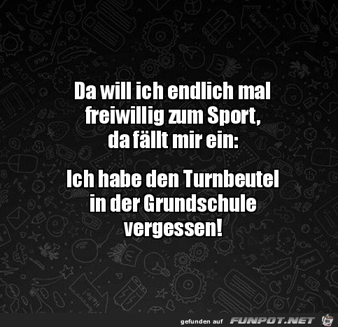 Freiwillig zum Sport