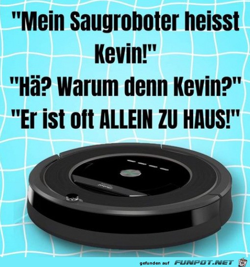 Saugroboter namens Kevin