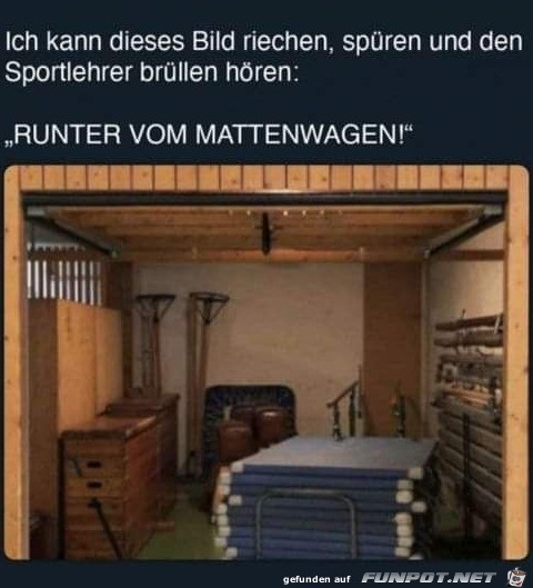 Runter vom Mattenwagen