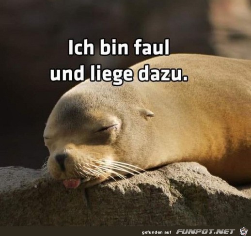 Ich bin faul