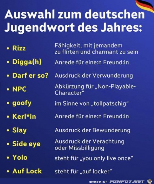 Komische Jugendwrter