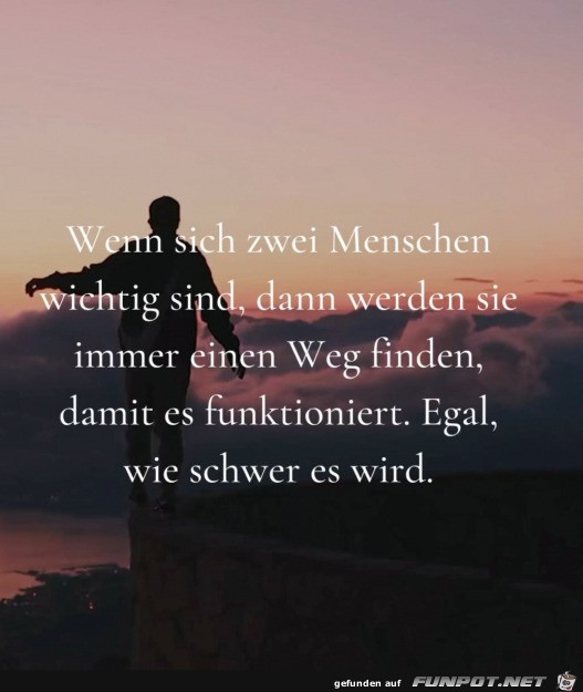 Wenn zwei Menschen sich wichtig sind