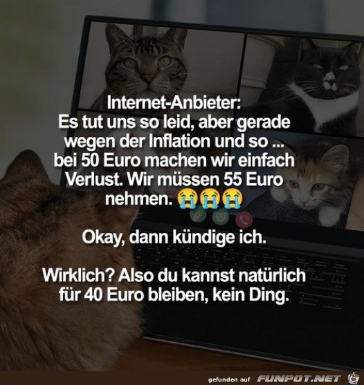 Typisch Internet-Anbieter